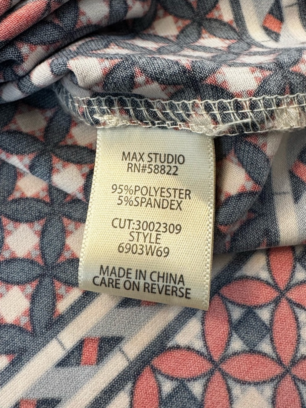 Max Studio Sleeveless Maxi Dress Geometric Patterned M - Picture 11 of 12